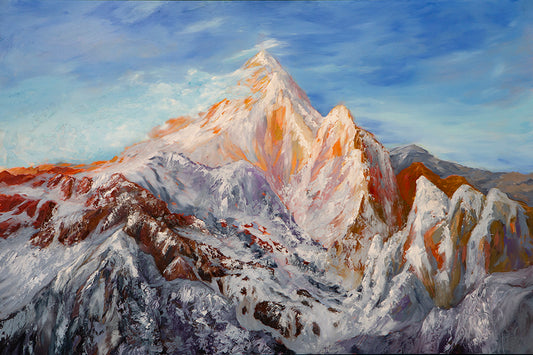 Snow Crystals 24 x 36 (Oil: non-toxic)