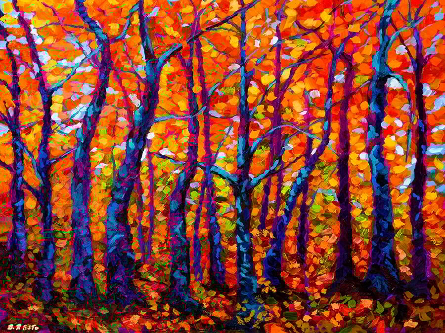 Rest in Red Print (Original 18 x 24)