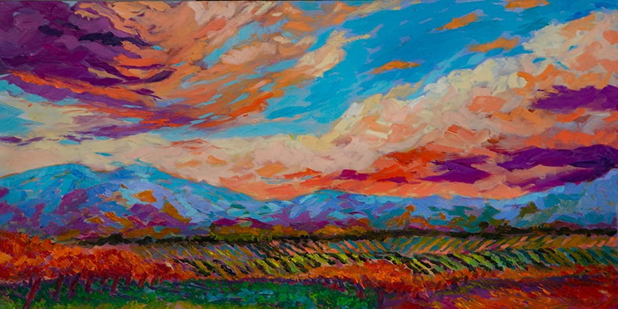 Vineyard Print (Original 12 x 24)