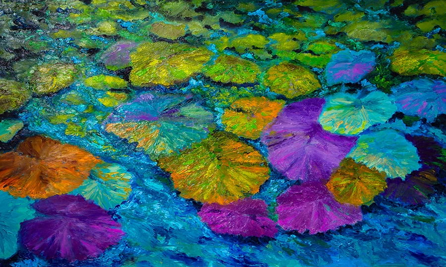 Electric Lilies Print (Original 18 x 30)