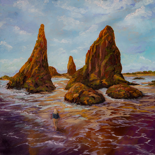 Inspired Reflection 24 x 24 (Oil: non-toxic)