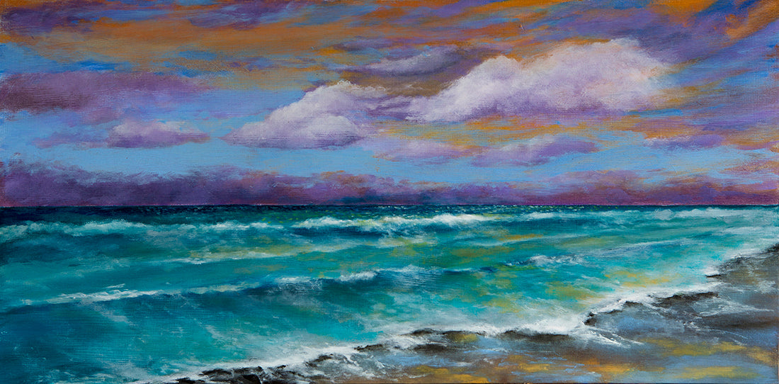 Rolling Reflections 8 X 16 (Oil: non-toxic)