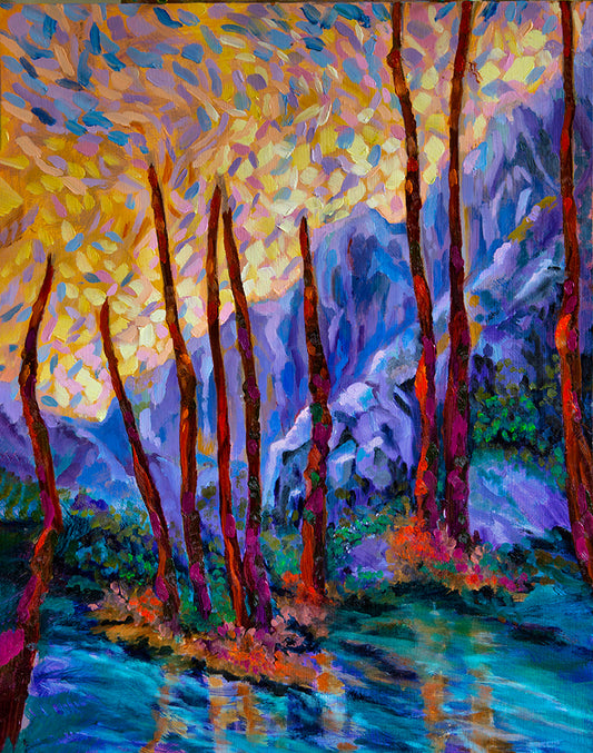 Glowing Celebration 11 x 14 (Oil: non-toxic)