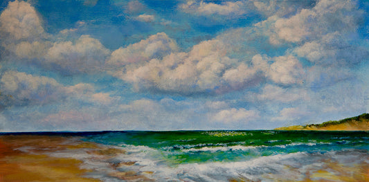Sand and Sea 8 x 16 (Oil: non-toxic)