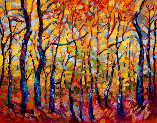 SOLD: Original / Young Lit Forest (PRINT AVAILABLE)