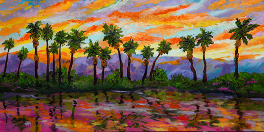 SOLD: Reflecting Palms (PRINT AVAILABLE)