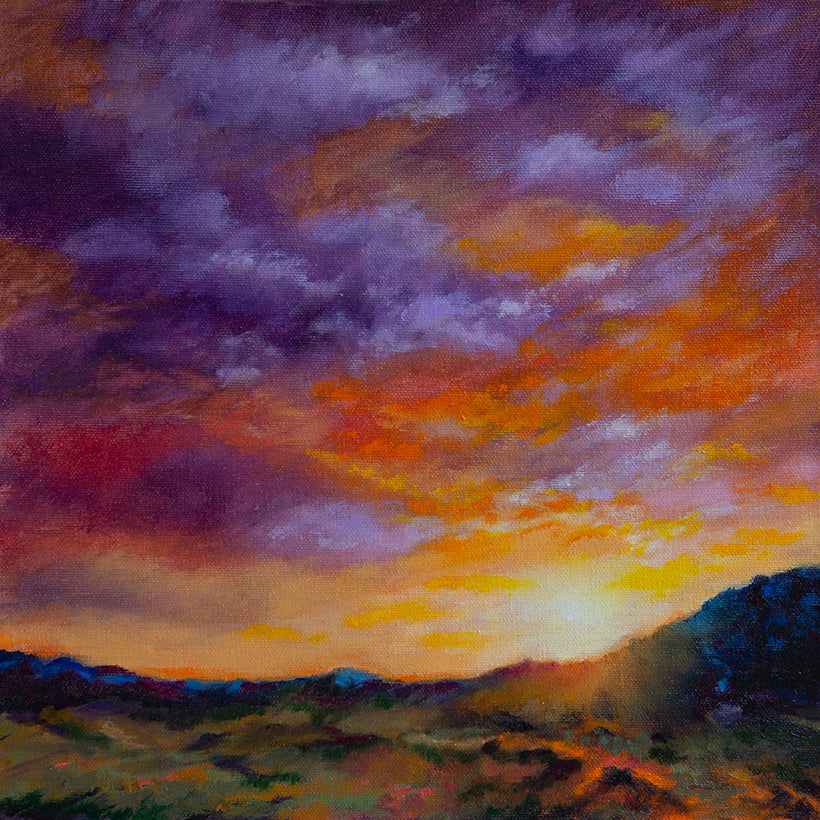 SOLD: Evening Rises 12 x 12 (PRINT AVAILABLE)